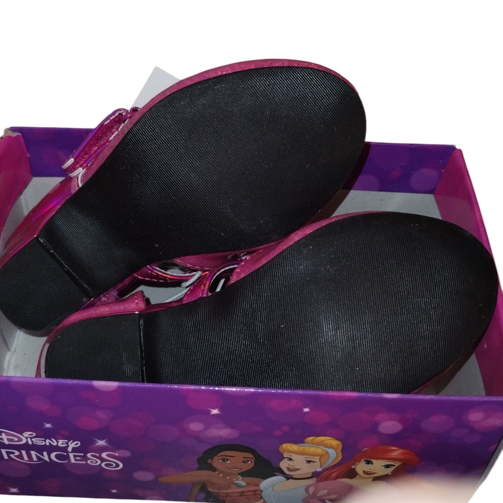 Disney Princess Pink Glitter Shoes Size 7 Brand New In Box - Picture 4 of 7